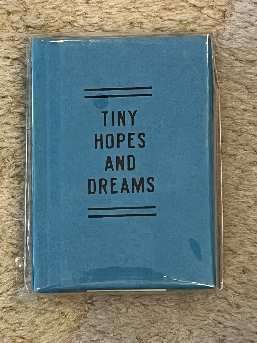 Brass Monkey Tiny Diary Series Journal - "Tiny Hopes and Dreams" - Blue